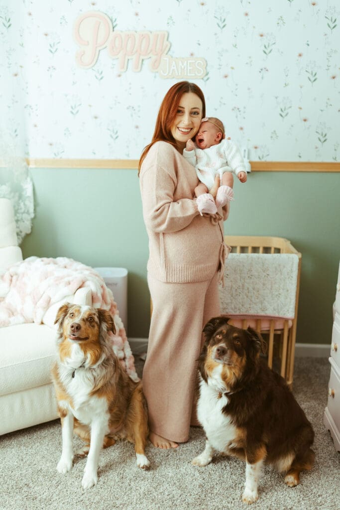 Scottsdale newborn photographer capturing natural newborn family connection with relaxed posing and neutral tones