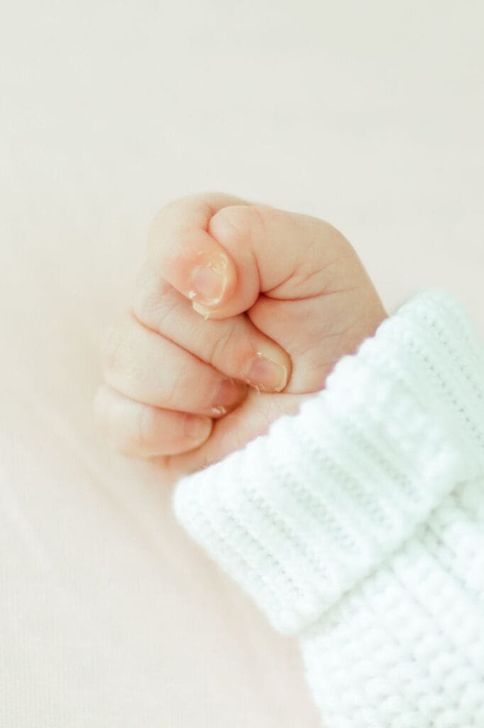 Paradise Valley Arizona newborn photographer capturing timeless newborn portraits in bright airy luxury family home