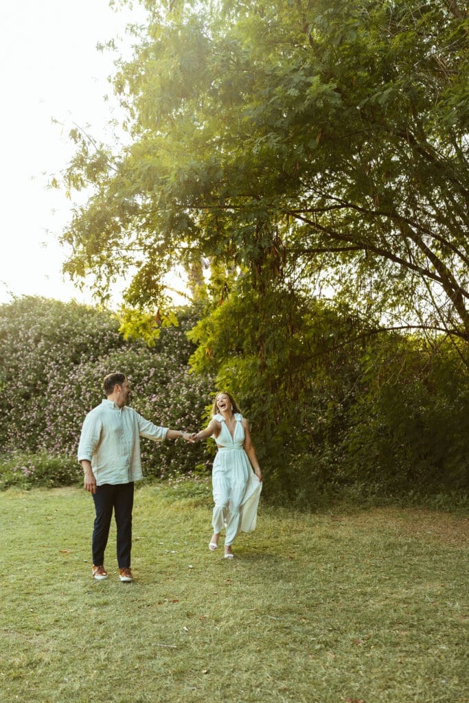 The Meadow engagement photos in Mesa AZ featuring soft dreamy lighting and emotional couples portraits near Phoenix Arizona
