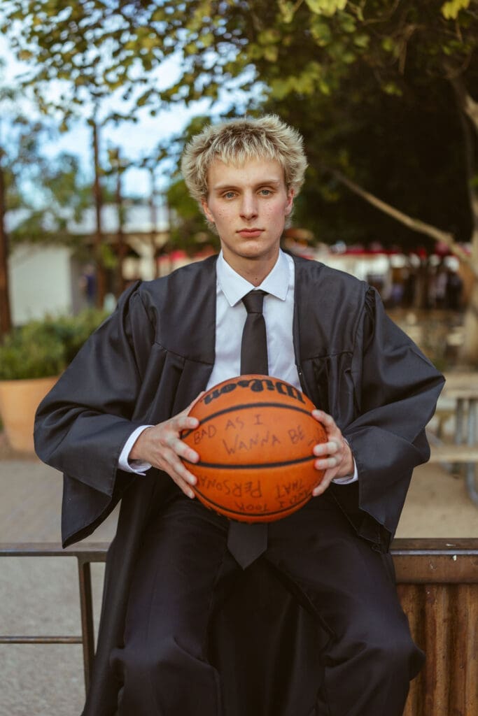Arizona senior photographer capturing modern downtown Gilbert senior portraits