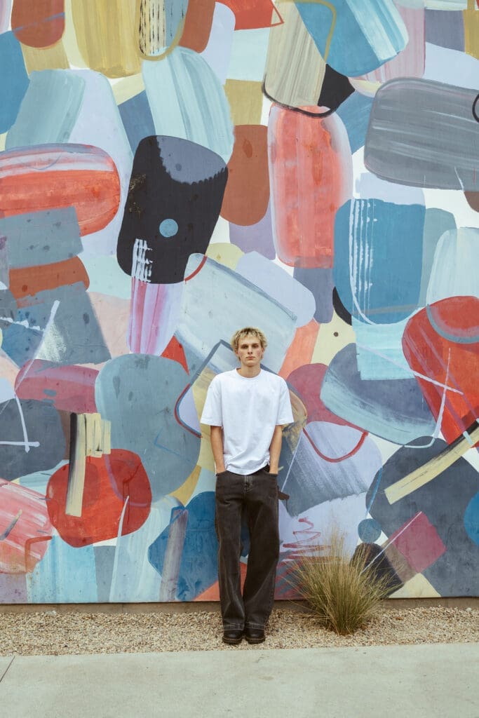 Urban Arizona senior portraits with street style fashion and cinematic lighting