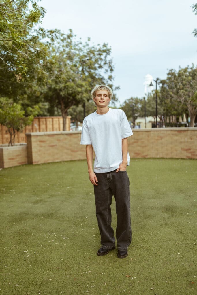 Editorial inspired senior boy photography session in Downtown Gilbert Arizona