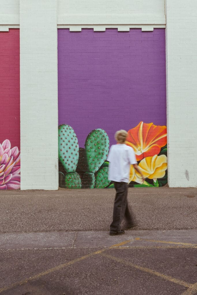 Urban senior session in Gilbert Arizona with cool creative portrait photography