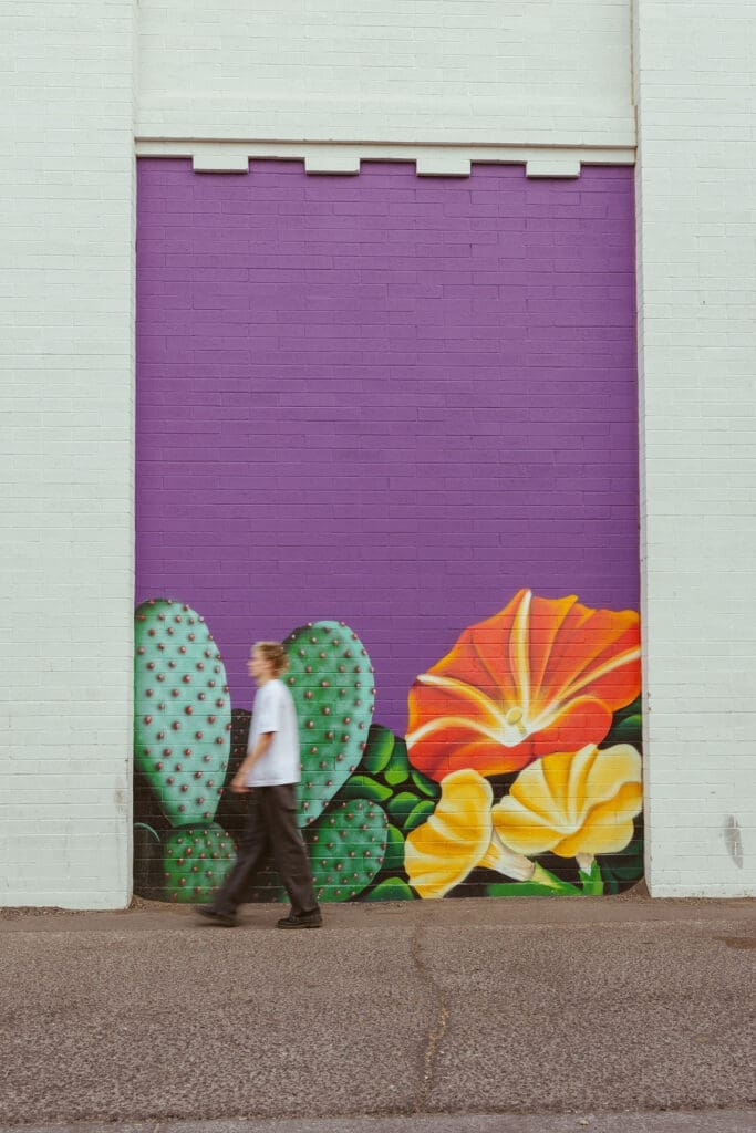 Urban senior session in Gilbert Arizona with cool creative portrait photography