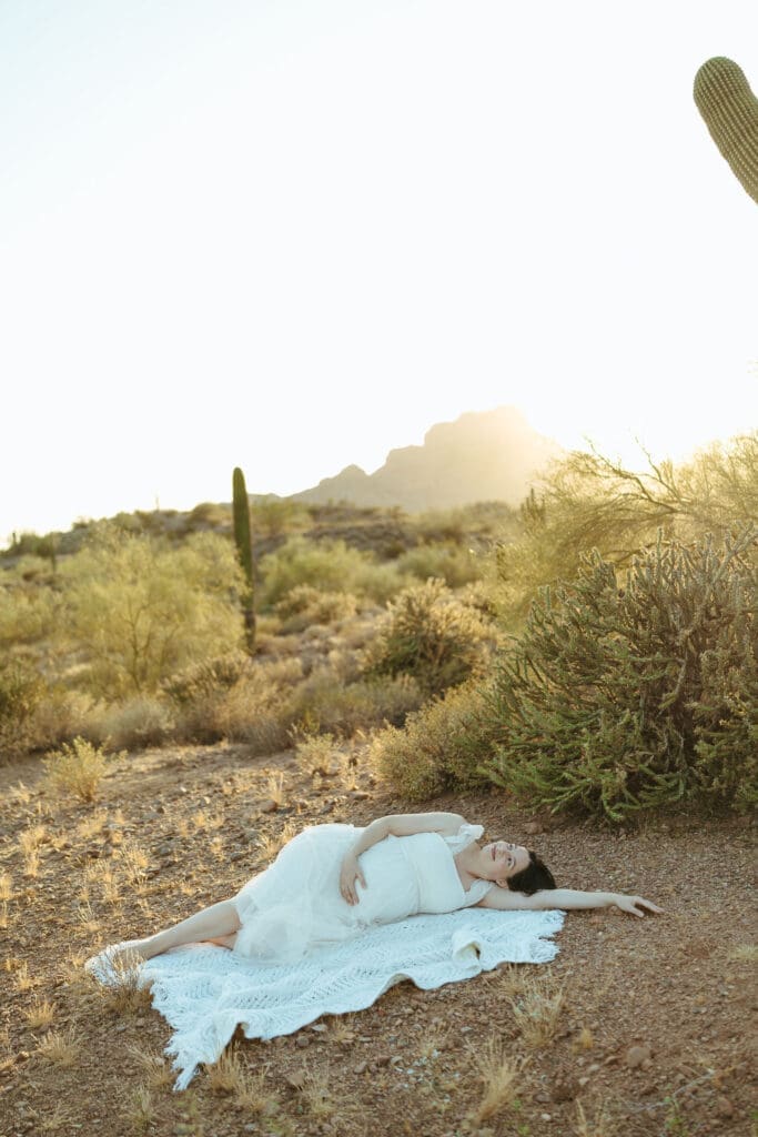 Arizona family maternity photographer documenting pregnancy journey with toddler before welcoming new baby
