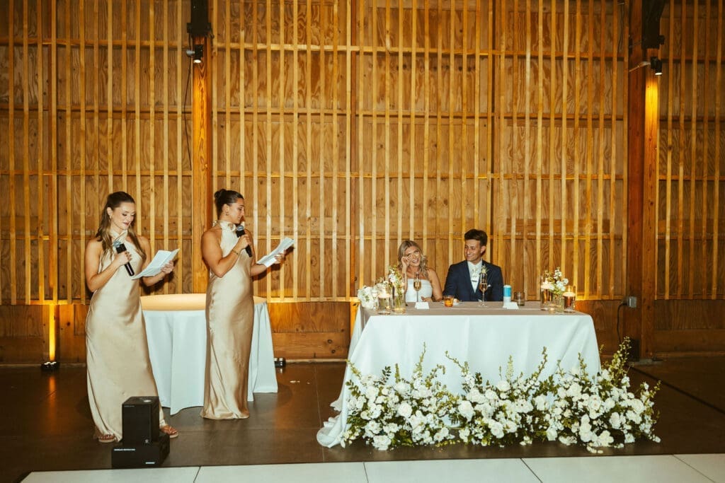 Luxury Arizona wedding reception at The Paseo with modern desert wedding decor