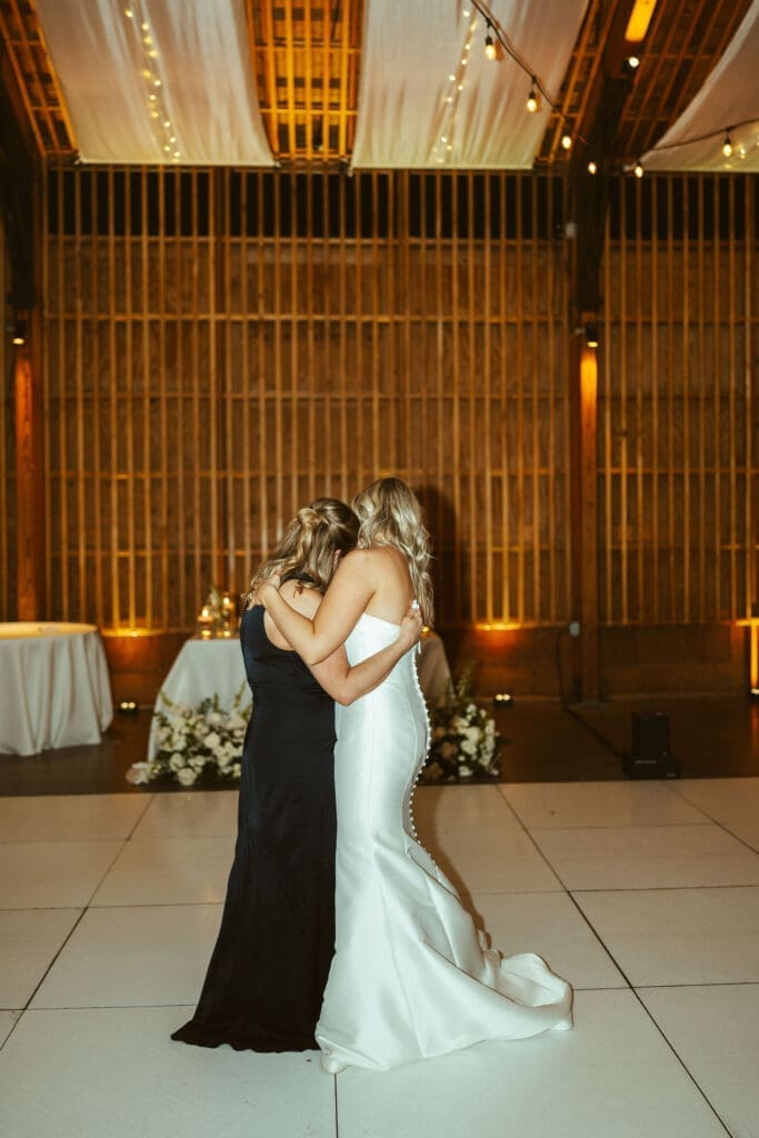 Romantic first dance during wedding reception at The Paseo in Apache Junction Arizona