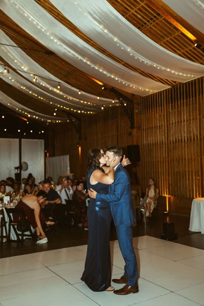 Bride and groom entering reception at The Paseo wedding venue in Arizona