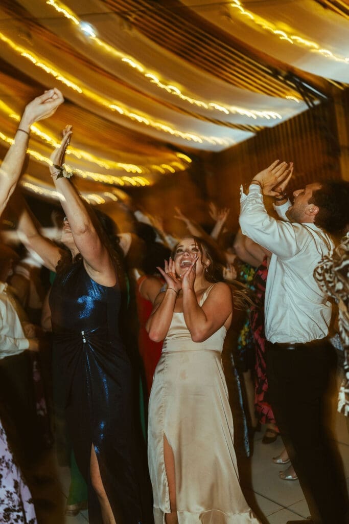 Modern Arizona wedding reception decor at The Paseo in Apache Junction