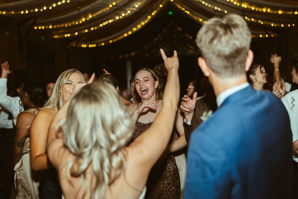 Bride and groom sharing first dance during romantic reception at The Paseo