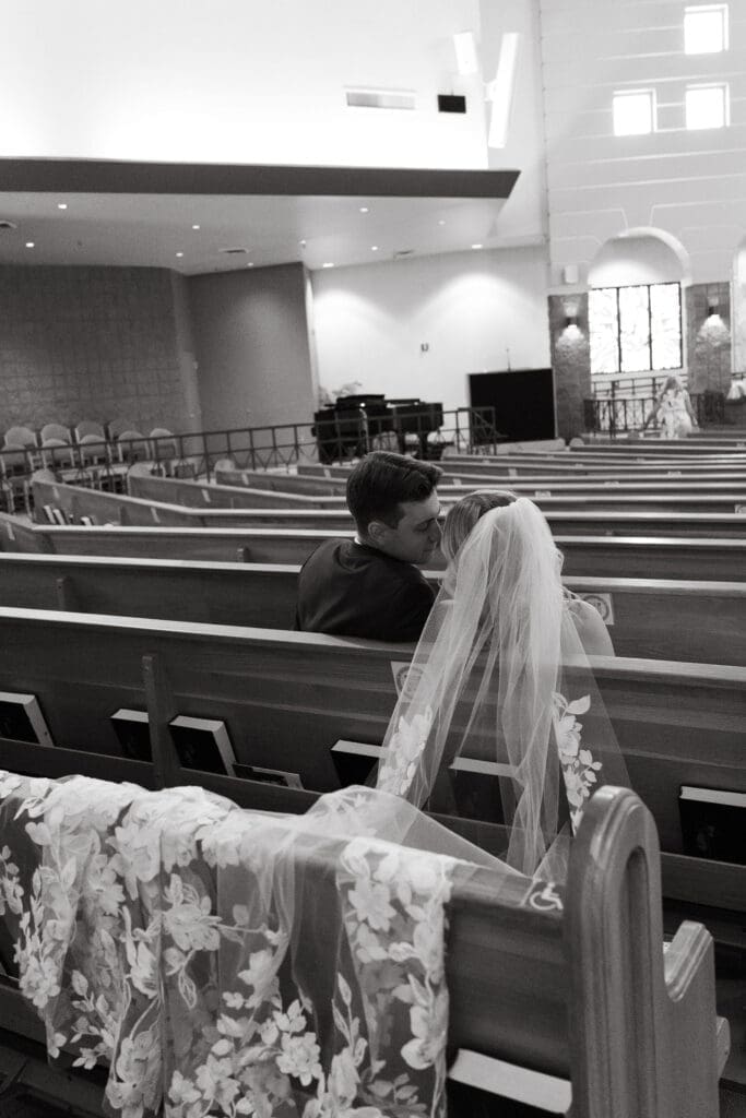 Emotional church wedding moments during Catholic ceremony in Scottsdale Arizona