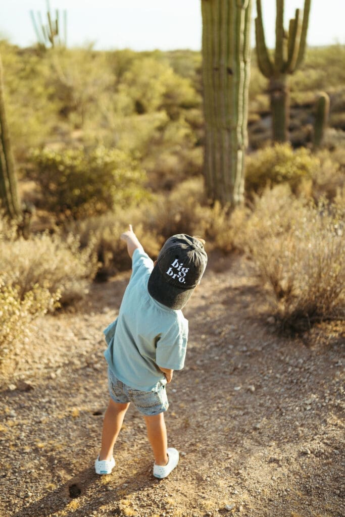 Lifestyle family photography session in the Superstition Mountains near Phoenix Arizona