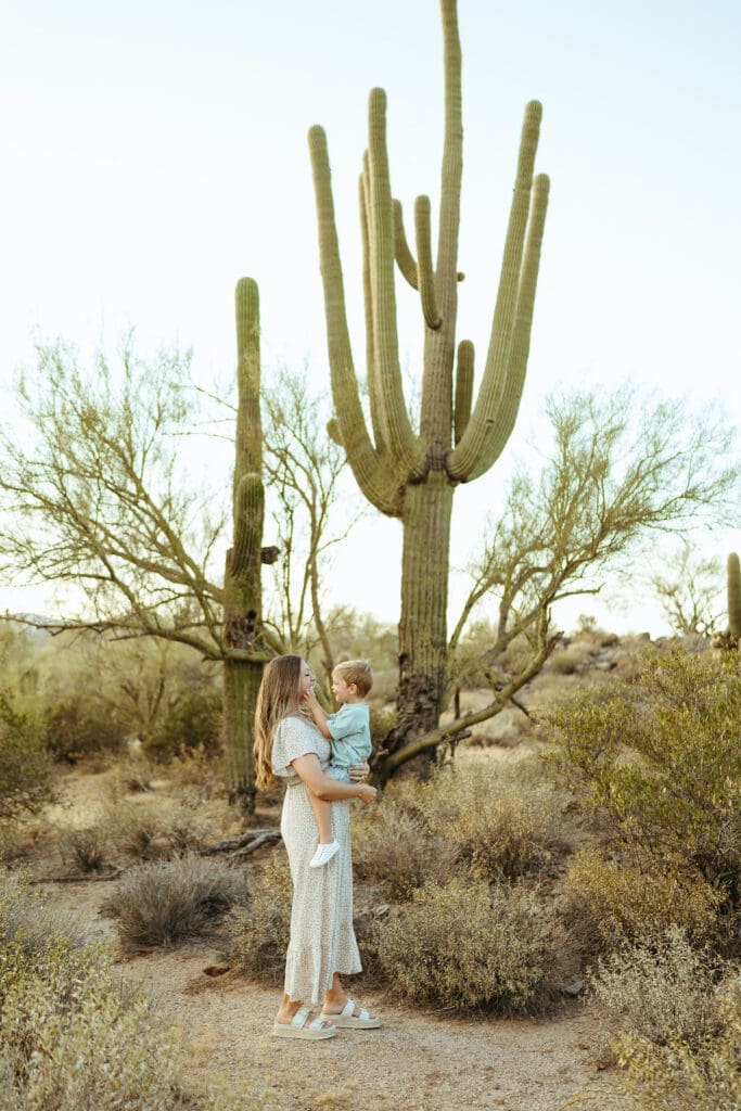 Lifestyle family photography session in the Superstition Mountains near Phoenix Arizona